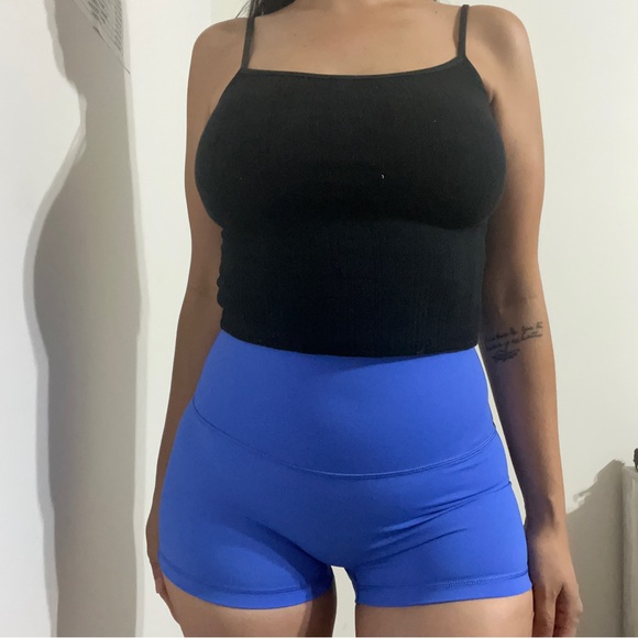 Small periwinkle Aerie Offline /Super shortie Shorts/Hi-rise/ 2” inseam - Picture 5 of 6